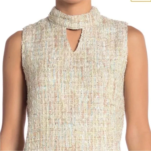 Gracia Metallic Tweed Sleeveless Dress, size Medium - Picture 2 of 9